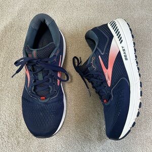 Brooks Mens Dark Blue/Red, Med/Width, Running Shoes-US 12 Mens